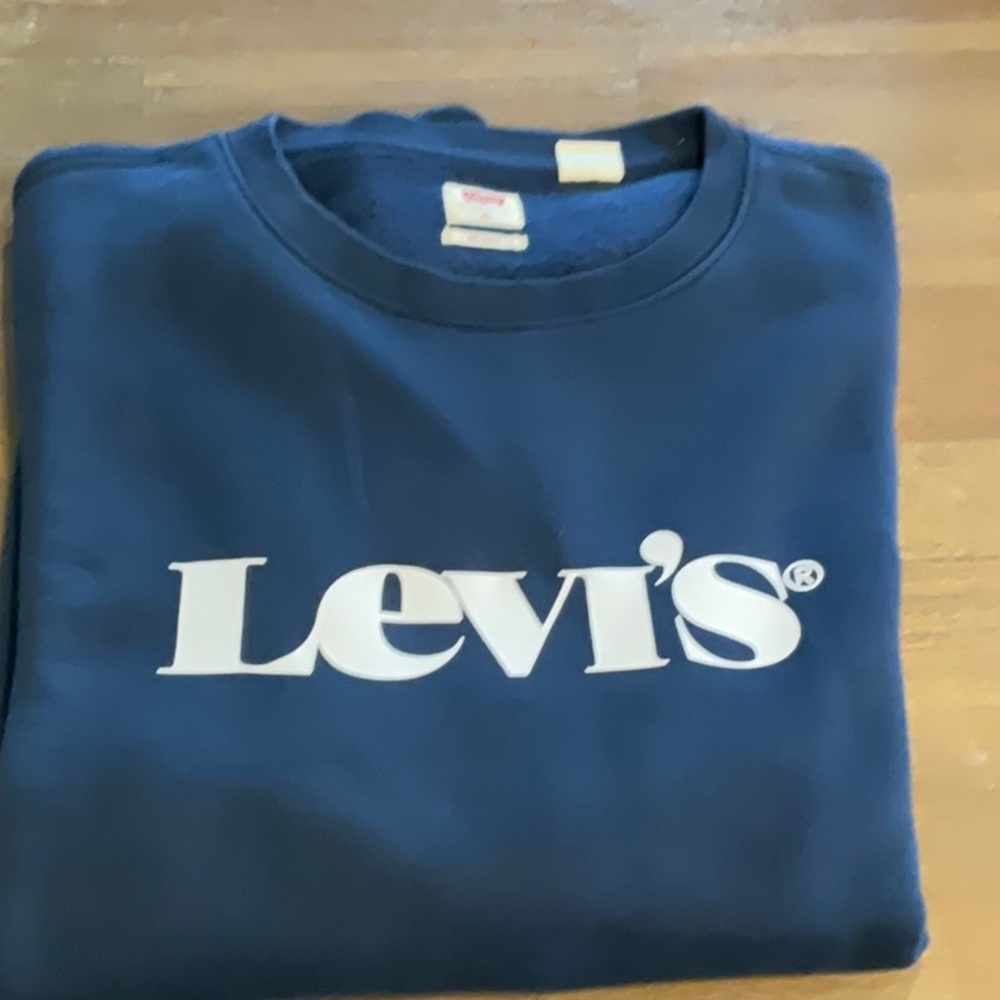Levi's Blue Crewneck Sweater with Iconic Logo - NWOT
